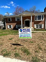 Gutter installation on Longbow Rd in Fort Washington, MD