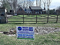 Gutter installation on Belmart Rd in Potomac, MD