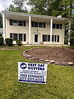 Gutter installation on Sleepy Hollow Road in Falls Church, VA