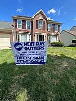 Gutter installation on Jennings Mill Dr in Bowie, MD